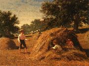 William Bliss Baker Hiding in the Haycocks Germany oil painting artist